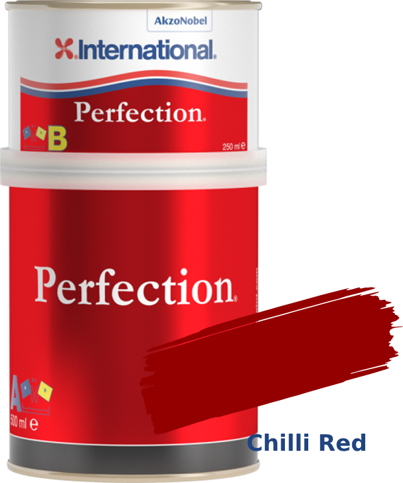 Χρωματιστό Βερνίκι Σκαφών International Perfection Chilli Red 294