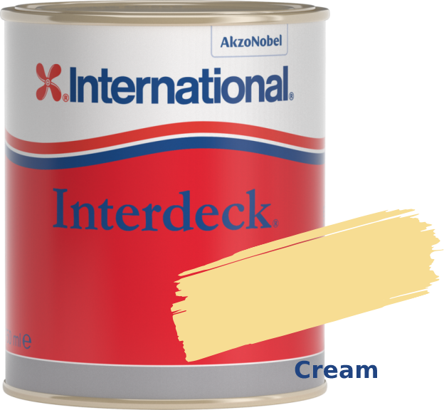 Χρωματιστό Βερνίκι Σκαφών International Interdeck Cream