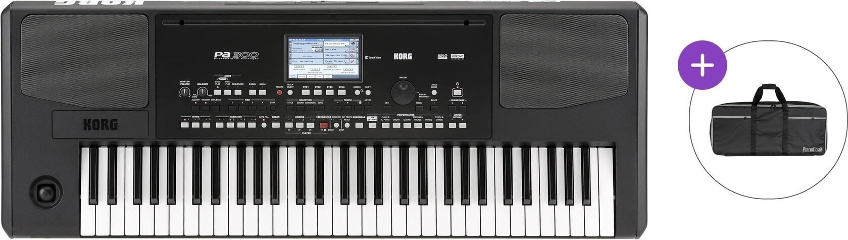 Ammattitason kosketinsoitin Korg PA300 Basic SET Ammattitason kosketinsoitin