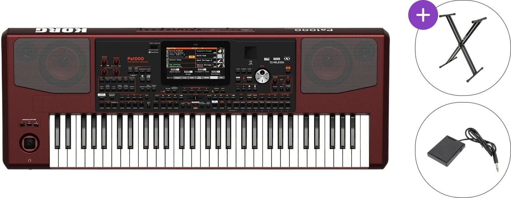 Profesionāla klaviatūra Korg Pa1000 Basic SET Profesionāla klaviatūra