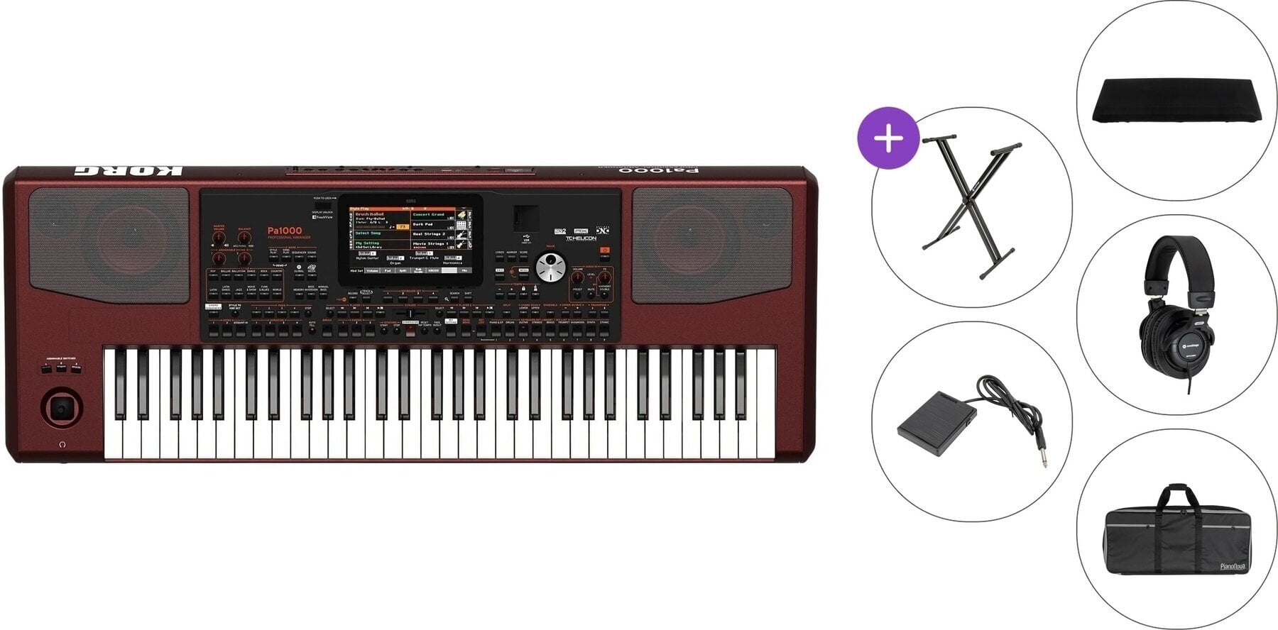 Profesionāla klaviatūra Korg Pa1000 Premium SET Profesionāla klaviatūra