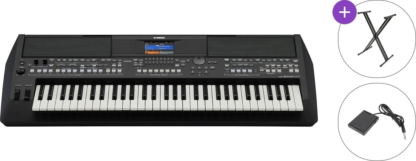 Profesionāla klaviatūra Yamaha PSR-SX600 Basic SET Profesionāla klaviatūra