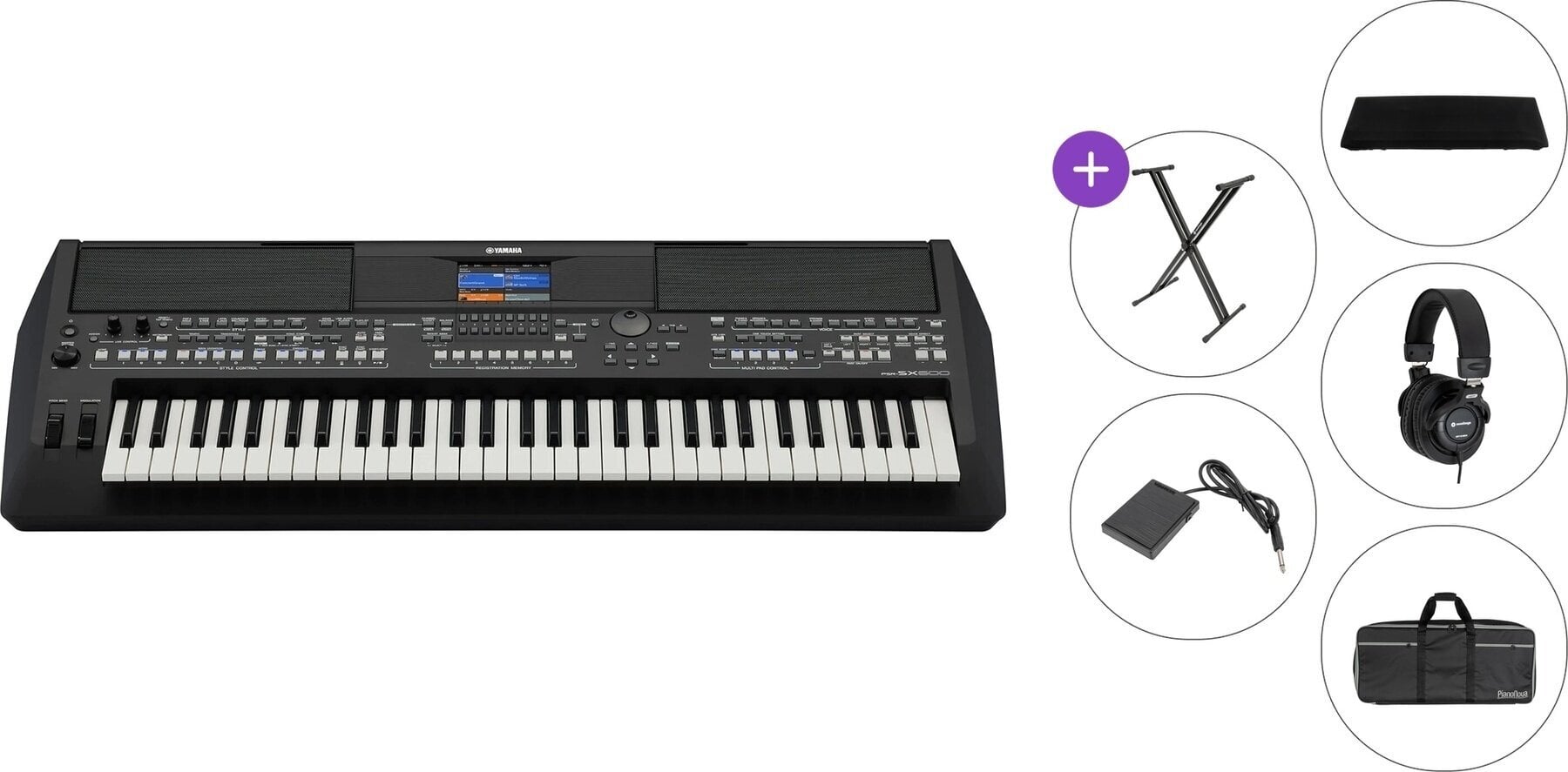 Profesionāla klaviatūra Yamaha PSR-SX600 Premium SET Profesionāla klaviatūra