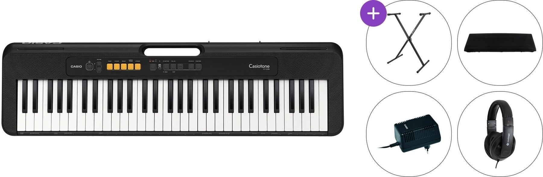 Clavier sans dynamique Casio CT-S100 Standard SET Clavier sans dynamique