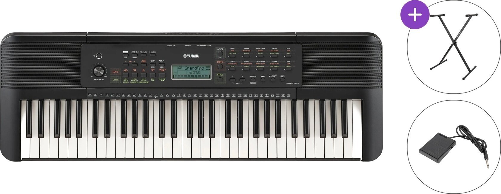 Keyboard without Touch Response Yamaha PSR-E283 Basic SET Keyboard without Touch Response