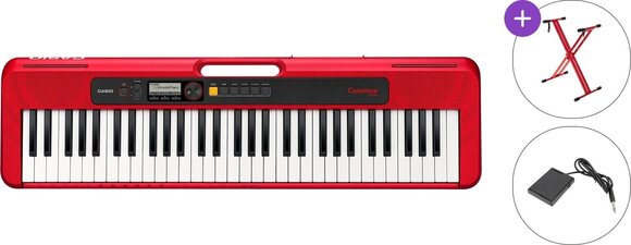Klaviatūra bez pieskāriena reakcijas Casio CT-S200 Basic SET Klaviatūra bez pieskāriena reakcijas Red - 1