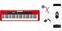 Klaviatūra bez pieskāriena reakcijas Casio CT-S200 Premium SET Klaviatūra bez pieskāriena reakcijas Red