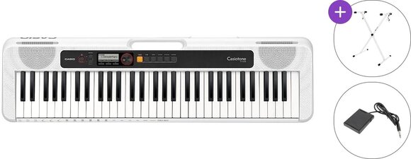 Klaviatūra bez pieskāriena reakcijas Casio CT-S200 Basic SET Klaviatūra bez pieskāriena reakcijas White - 1