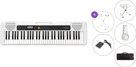 Klaviatūra bez pieskāriena reakcijas Casio CT-S200 Premium SET Klaviatūra bez pieskāriena reakcijas White - 1