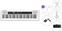 Klaviatūra bez pieskāriena reakcijas Casio CT-S200 Premium SET Klaviatūra bez pieskāriena reakcijas White
