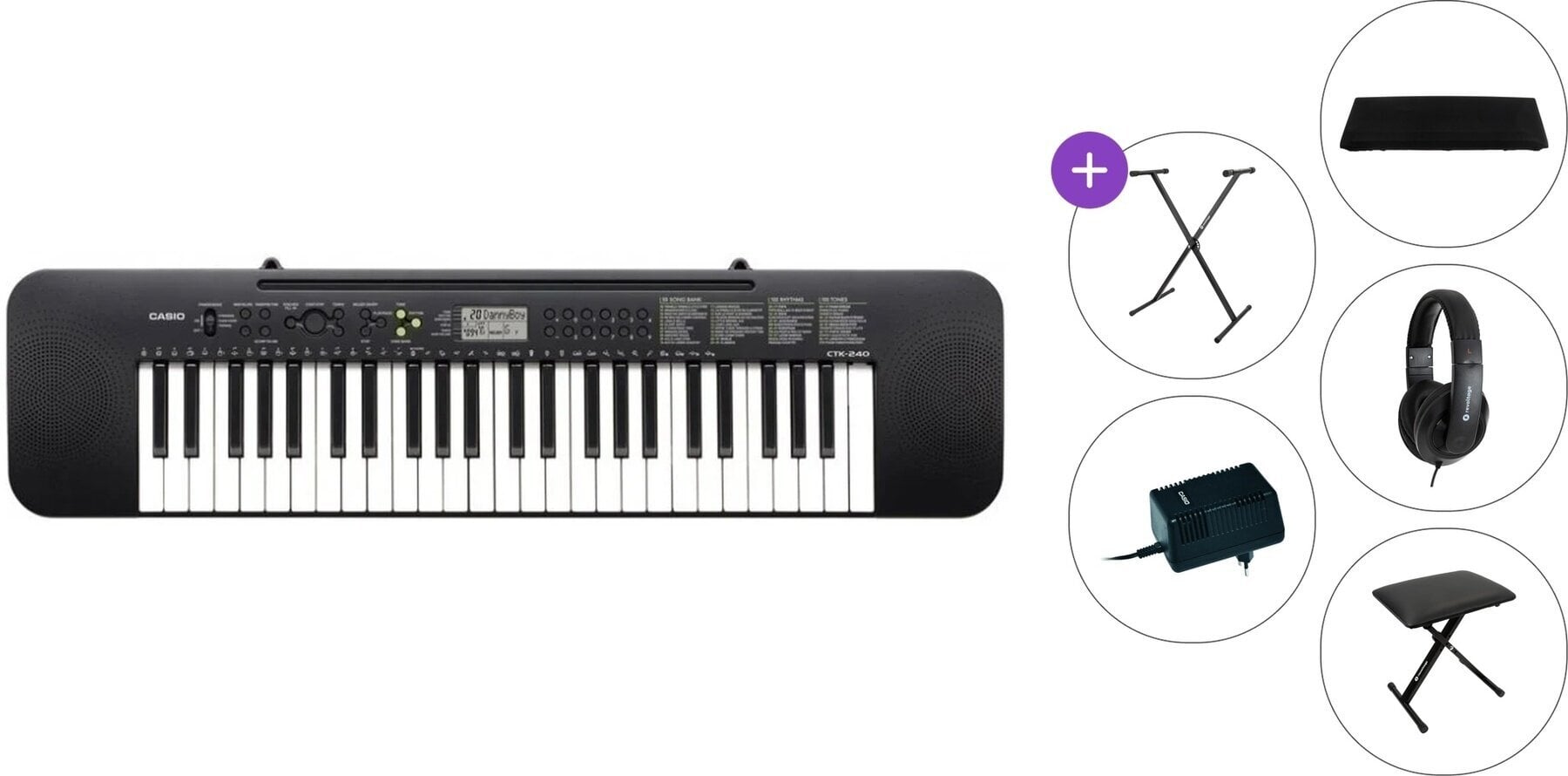 Keyboards ohne Touch Response Casio CTK 240 Premium SET Keyboards ohne Touch Response