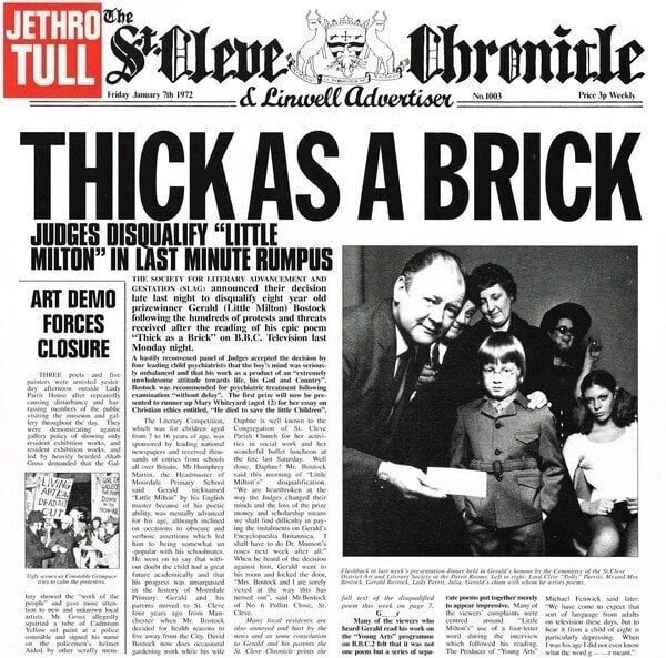 Vinyl Record Jethro Tull - Thick As A Brick (180 g) (LP)
