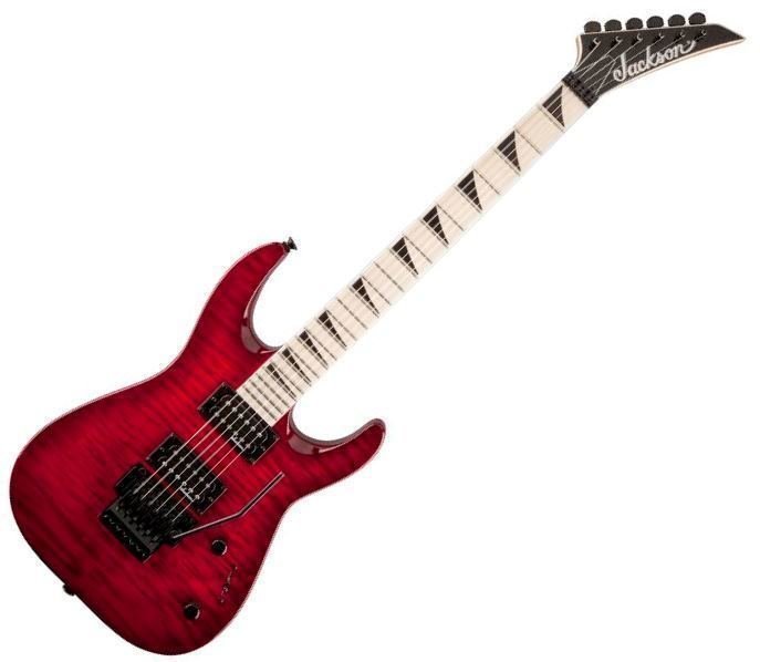 Elektrisk guitar Jackson JS32Q Dinky DKA-M  QM Transparent Red