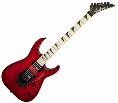 Guitare électrique Jackson JS32Q Dinky DKA-M  QM Transparent Red - 1
