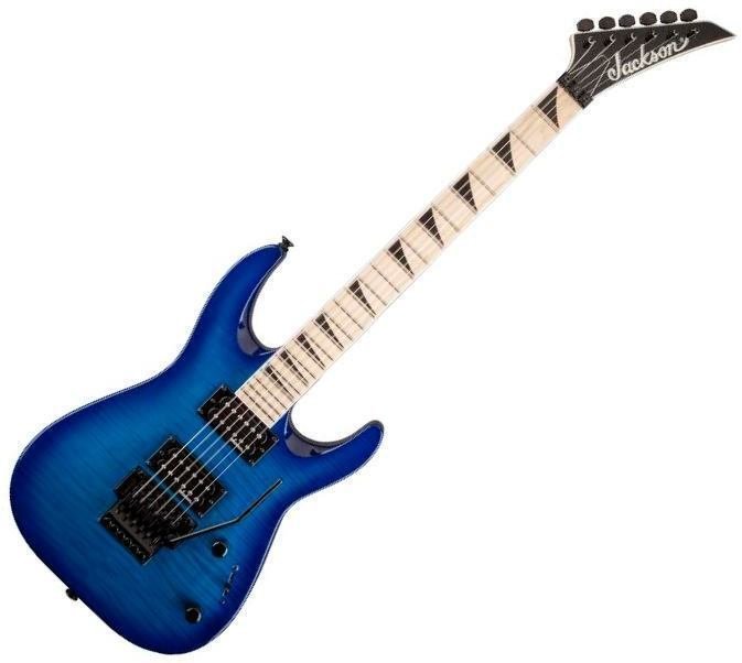 Elektrisk gitarr Jackson JS32Q Dinky DKA-M  QM Transparent Blue