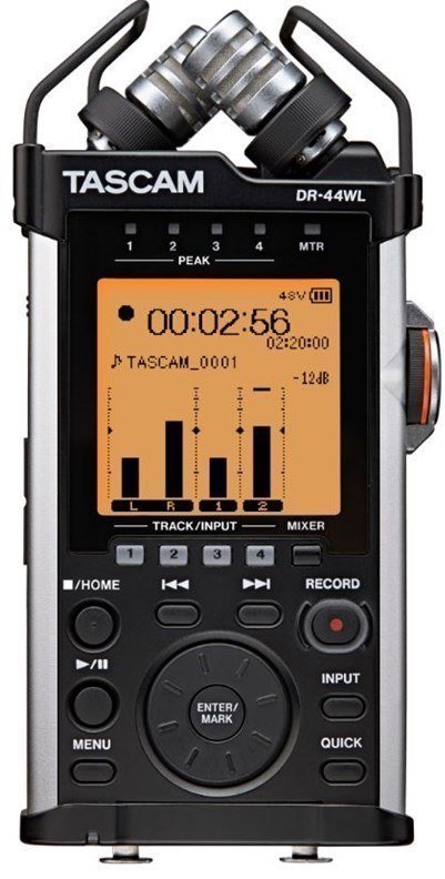 Bärbar digital inspelare Tascam DR-44WL Svart