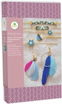 Material Sycomore Atelier de bijoux Conjunto de joyería de bricolaje - Cuentas y plumas japonesas - 1