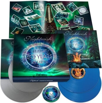 LP ploča Nightwish - The Greatest 30 Years On Earth (Box Set) (Silver/Blue Coloured) (4 LP + Blu-ray) - 1