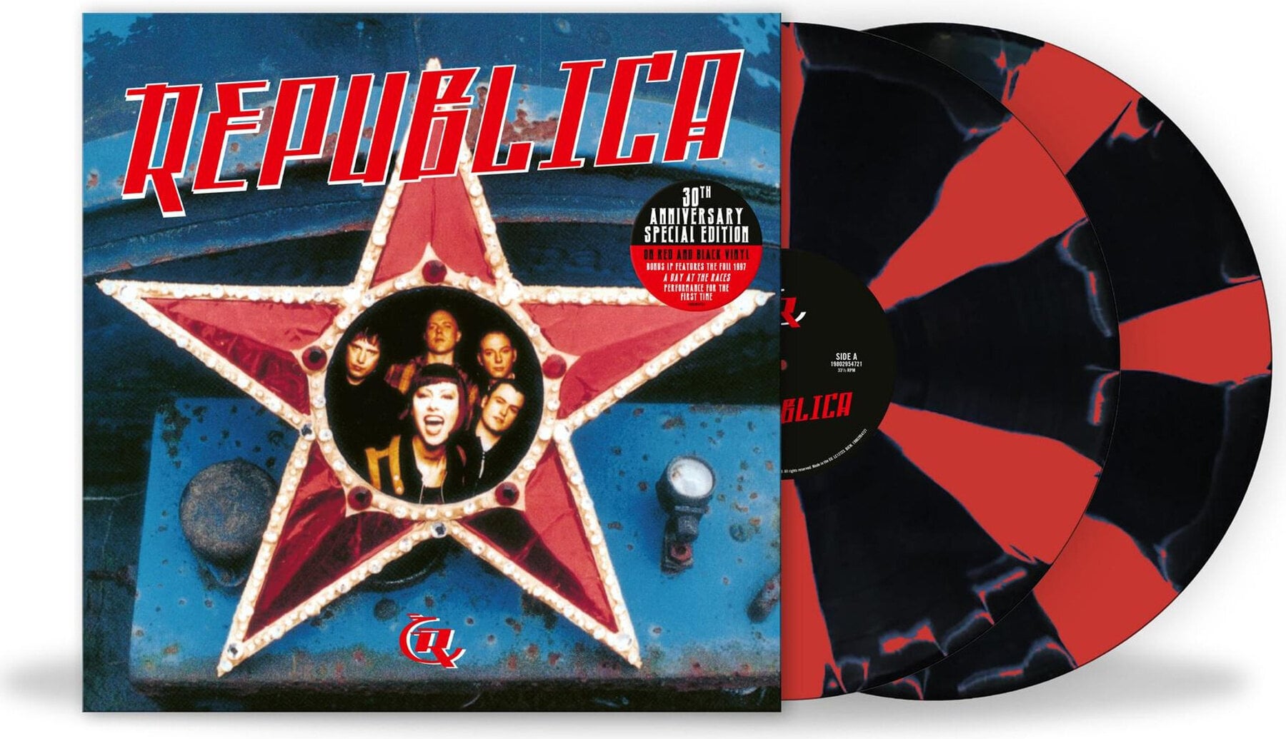 Vinyylilevy Republica - Republica (30th Anniversary/Special Edition) (Red & Black Cornetto Coloured) (2 LP)