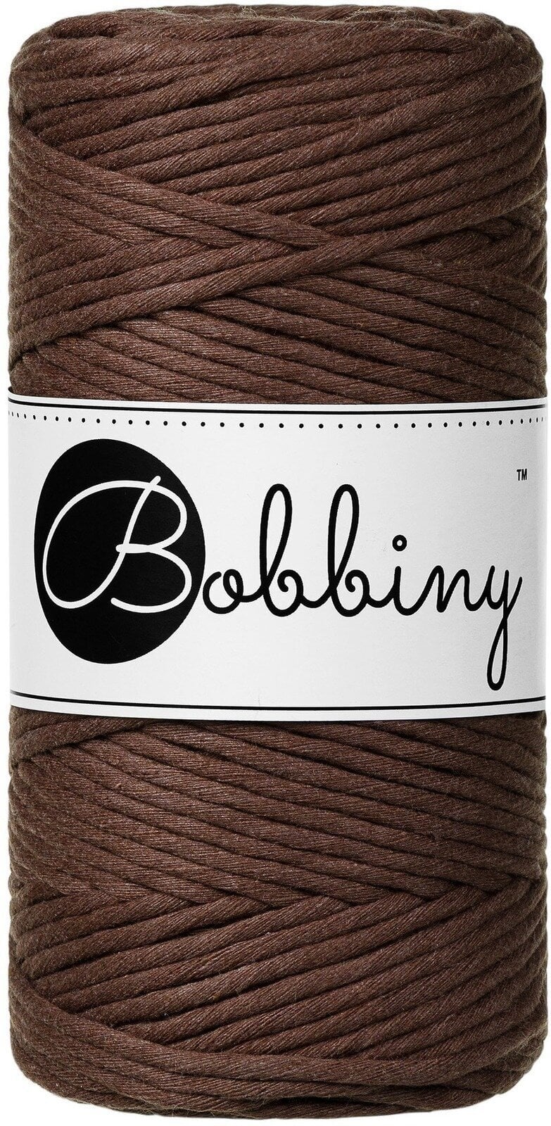 Kanap Bobbiny Macrame Cord 3 mm 100 m Chocolate Brown Kanap
