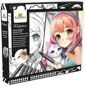 Výtvarná a kreativní sada Sycomore Výtvarní set Manga Workshop Kemonomim - 1