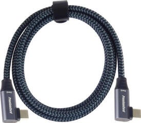 USB Cable PremiumCord USB-C to USB-C Double Angled 100W Braided 2 m USB Cable