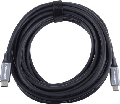 Cabo USB PremiumCord USB-C to USB-C 100W Black 5 m Cabo USB - 1
