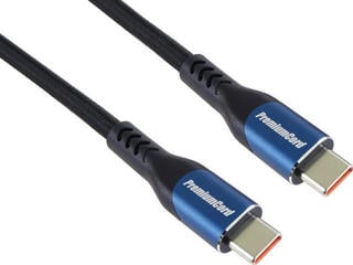 USB Cable PremiumCord USB-C to USB-C 100W Braided 1,5 m USB Cable