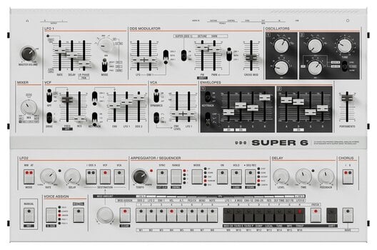 Sintesajzer UDO Super 6 Desktop Sintesajzer White - 1