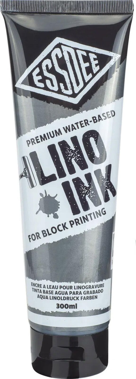 Paint For Linocut Essdee Block Printing Ink Paint For Linocut Metallic Silver 300 ml