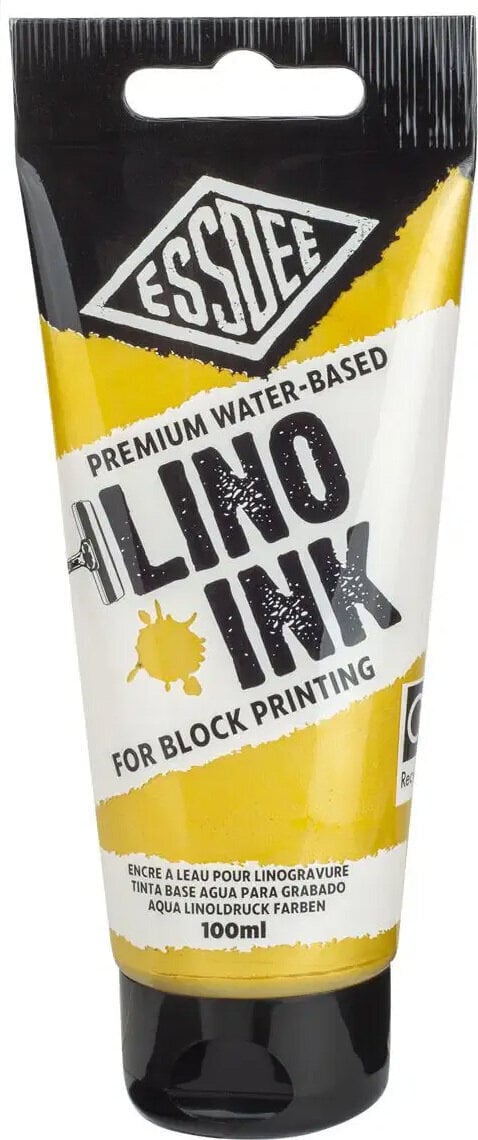 Linoväri Essdee Premium Block Printing Ink Linoväri Metallic Gold 100 ml