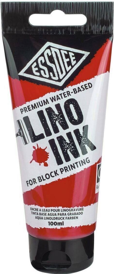 Barva na linoryt Essdee Premium Block Printing Ink Barva na linoryt Crimson 100 ml