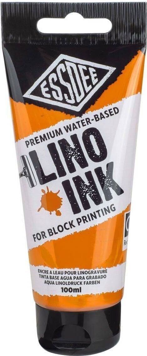 Peintures pour la linogravure Essdee Premium Block Printing Ink Peintures pour la linogravure Orange 100 ml