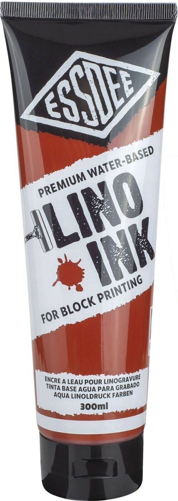 Linoväri Essdee Block Printing Ink Linoväri Burnt Sienna 300 ml