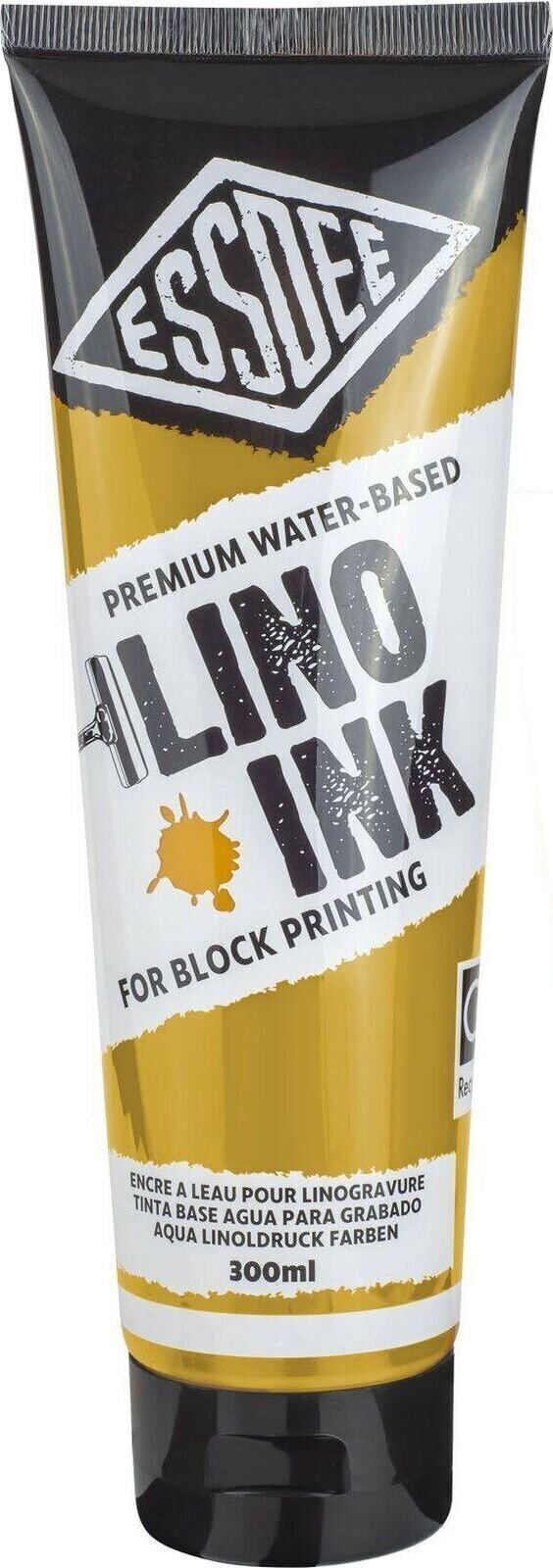 Barva na linoryt Essdee Block Printing Ink Barva na linoryt Yellow Ochre 300 ml