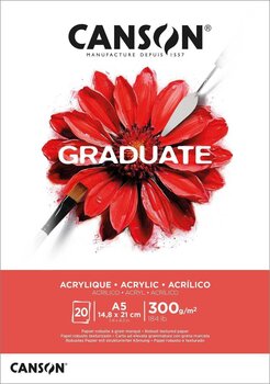 Carnet de croquis Canson Graduate Acrylic Graduate Carnet de croquis A5 300 g - 1