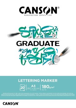 Carnet de croquis Canson Graduate Lettering Marker Graduate Carnet de croquis A3 180 g - 1