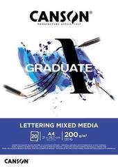 Carnet de croquis Canson Graduate Lettering Mixed Media Graduate Carnet de croquis A4 200 g