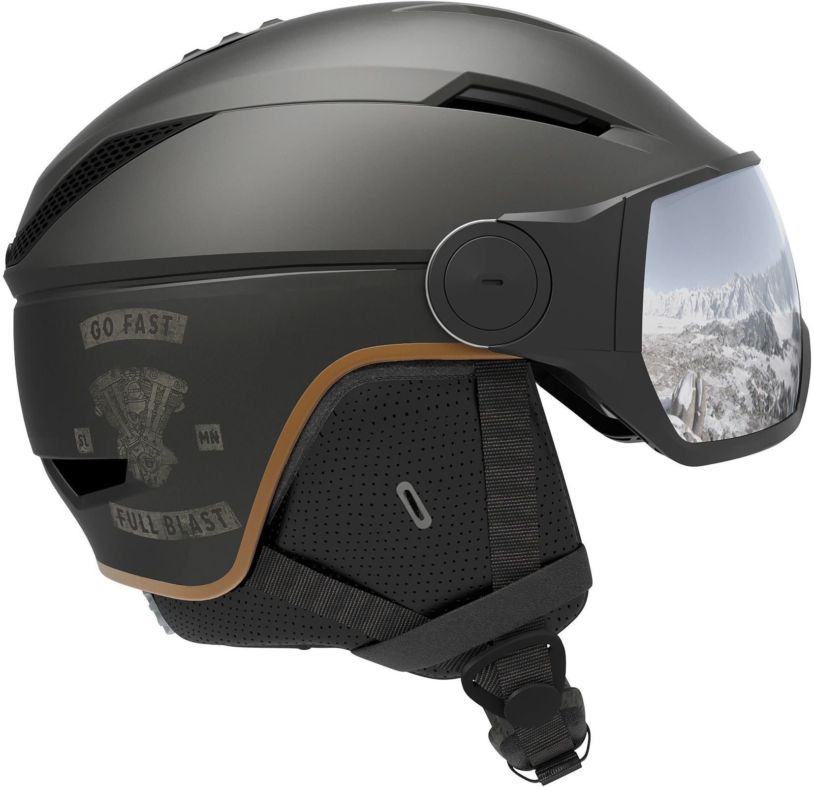 Ski Helmet Salomon Pioneer Visor Café Racer S (53-56 cm) Ski Helmet