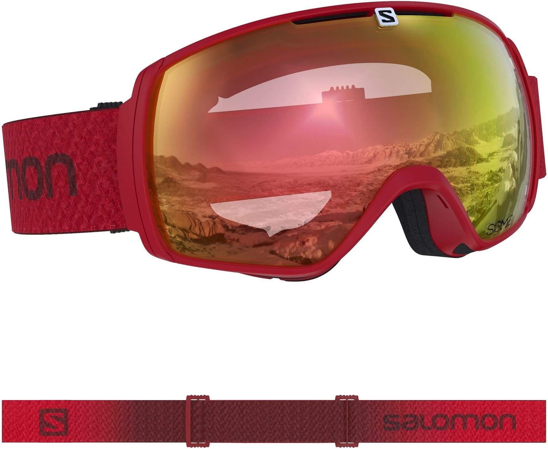 Óculos de esqui Salomon XT One Photo Red Óculos de esqui