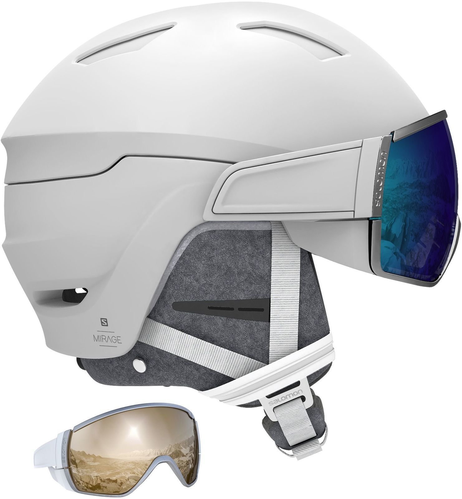 Lyžařská helma Salomon Mirage+ White M (56-59 cm) Lyžařská helma