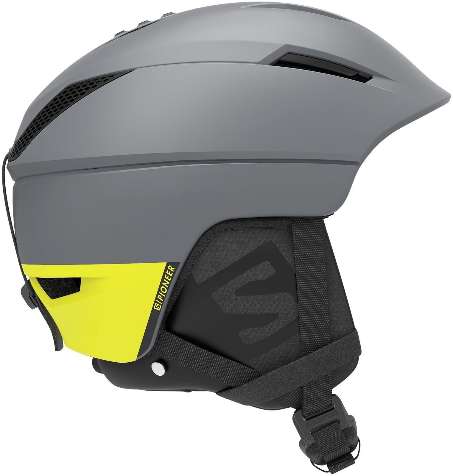 Lyžařská helma Salomon Pioneer C.Air Shade Grey/Neon Yellow L (59-62 cm) Lyžařská helma
