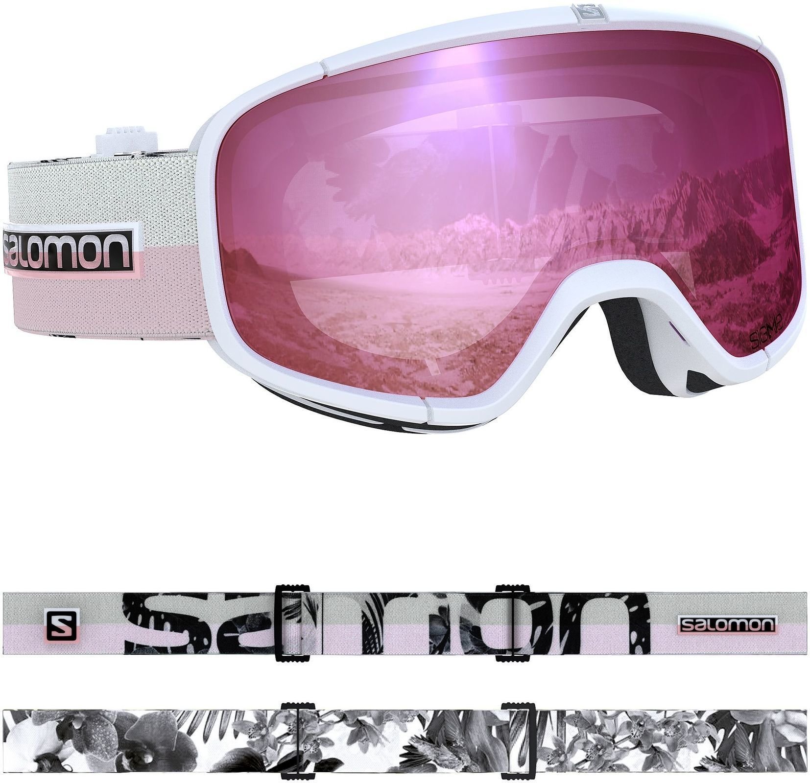 Ski Brillen Salomon Four Seven White Ski Brillen
