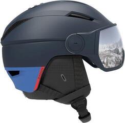 Salomon Pioneer Visor Casque De Ski Dress Blue S Salomon Pioneer Visor Casque De Ski Dress Blue S