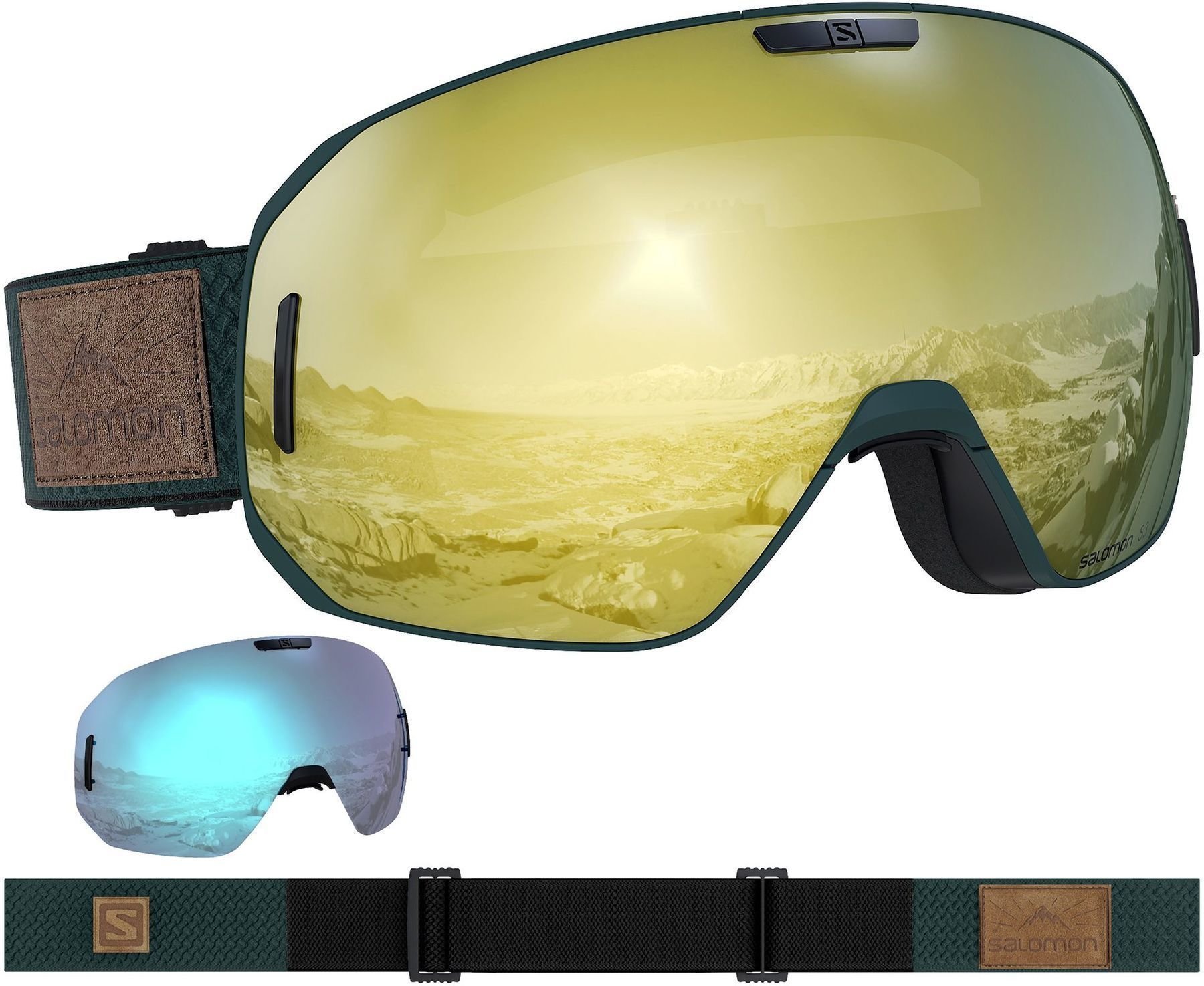 Ski Goggles Salomon S/Max Green Gable Ski Goggles