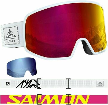 Óculos de esqui Salomon LO FI Black/White Óculos de esqui - 1
