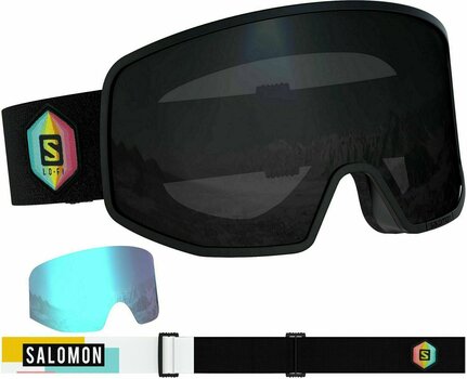 Óculos de esqui Salomon LO FI Black/Safran Óculos de esqui - 1