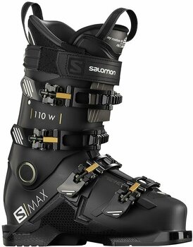 Sjezdové boty Salomon S/MAX W Black/Gold Glow 24/24,5 Sjezdové boty - 1