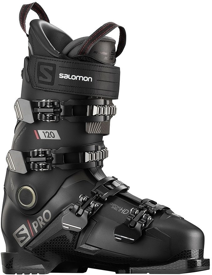 Alpesi sícipők Salomon S/PRO Black/Belluga/Red 27/27,5 Alpesi sícipők
