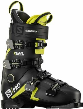 Обувки за ски спускане Salomon S/PRO Black/Acid Green/White 26/26,5 Обувки за ски спускане - 1